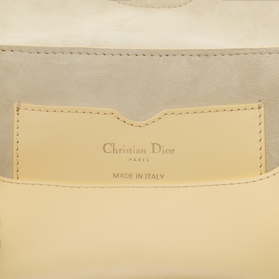 Dior Bobby East-West Bag Cream Yellow Box Calfskin